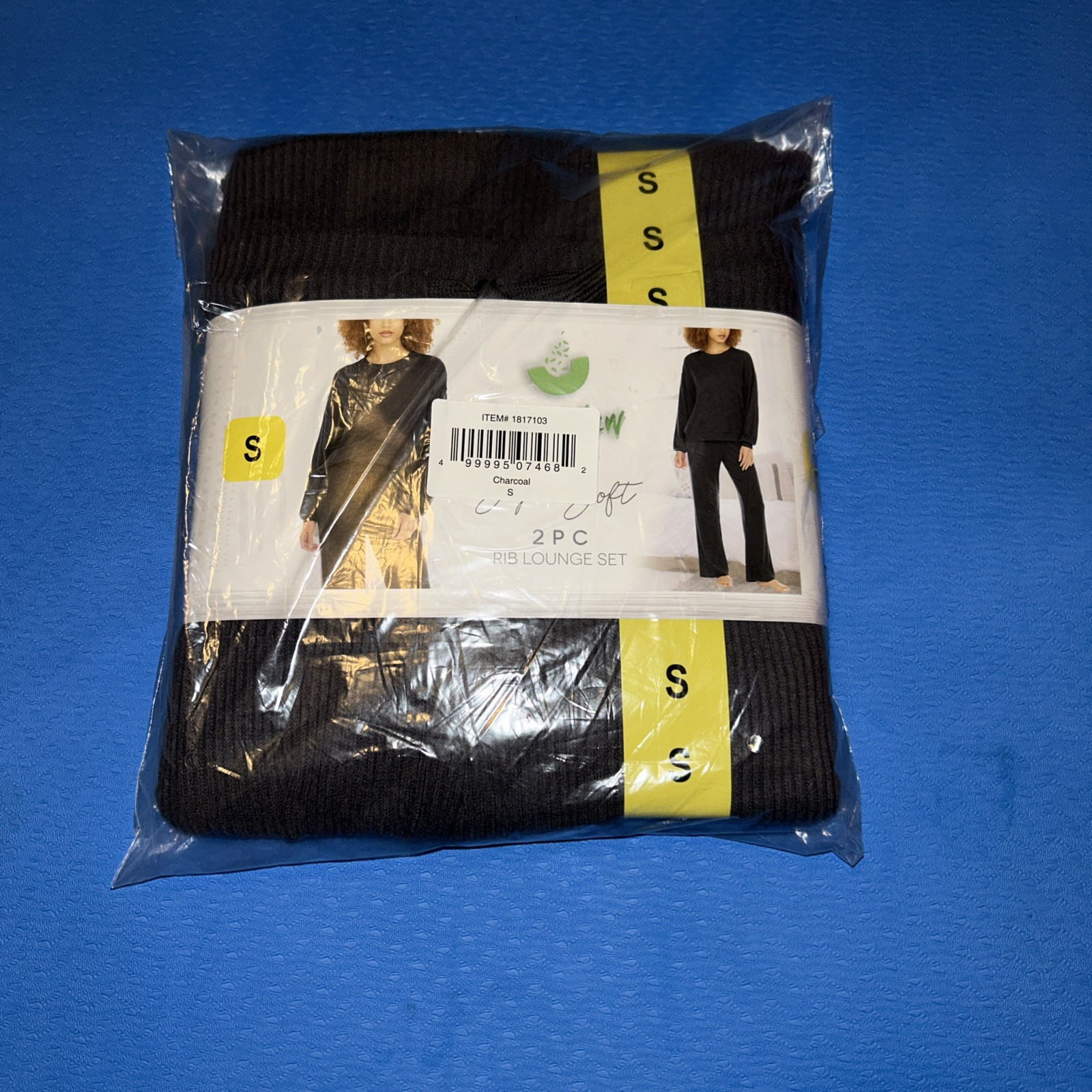 Honeydew Women's 2 Piece Jersey Pajama Rıb Lounge Set Sıze S Charcoal Tvk