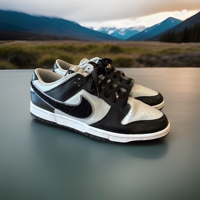 M251) Nike Dunk Low Retro Black/Grey Chenille DQ7683-001 Men s Size 11.5