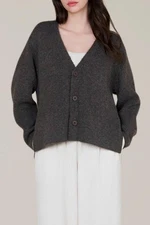 Grade & Gather side vent button down sweater size S