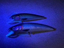 4” & 5” Custom Painted Foiled  jerkbait lure ***UV Enhanced*** LOT OF 2