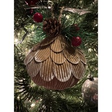 Christmas Holiday Ornament Pinecone Woodland Forest Cabin Cottage Ranch NEW