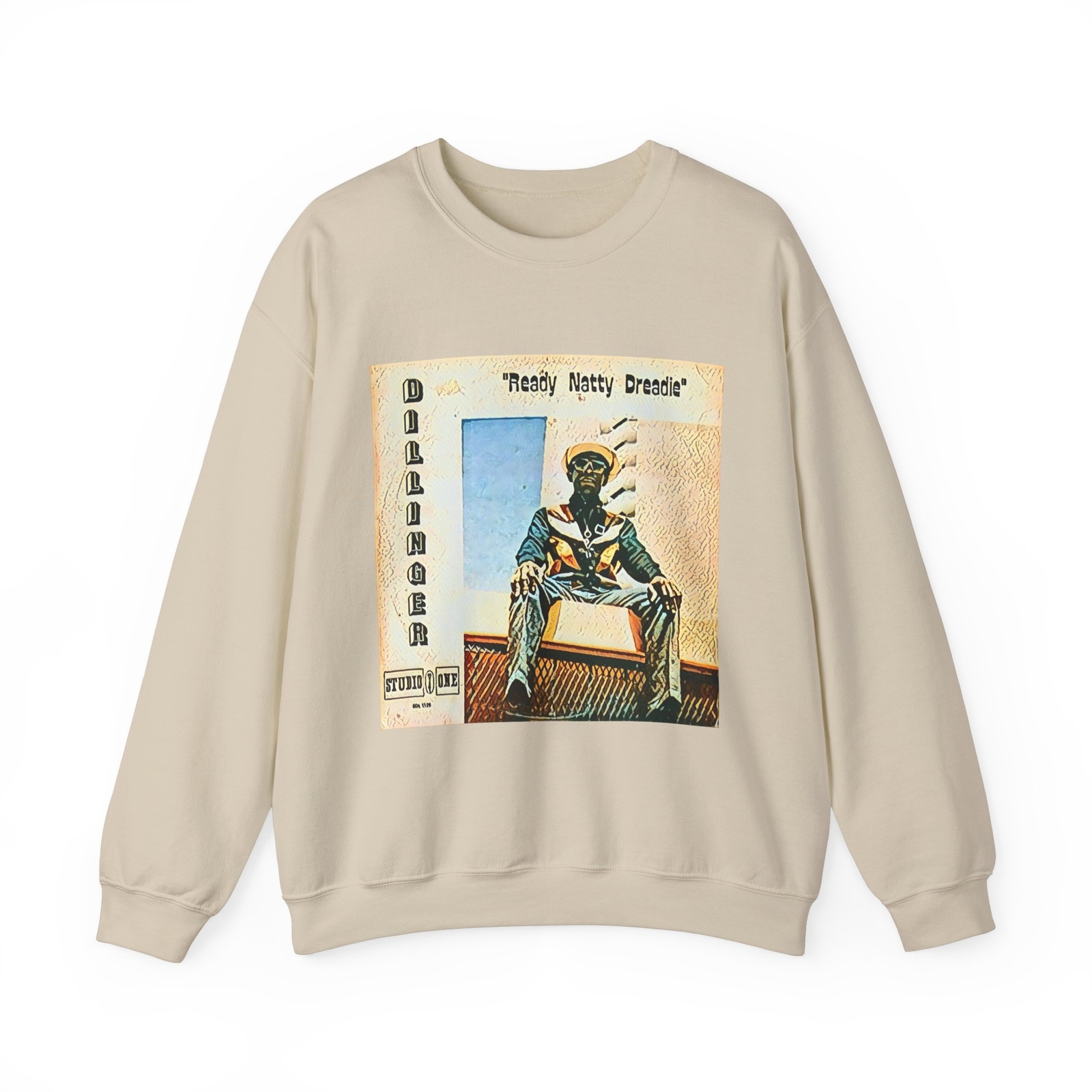 Ready Natty Dreadie Graphic Print Art LS Unisex Heavy Blend™ Crewneck Sweatshirt