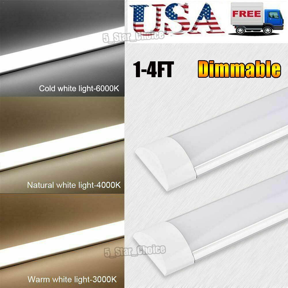 13FT 4FT LED Tube Light Dimmable Ceiling Fixture Lights Garage Shop Market Lamp eBay