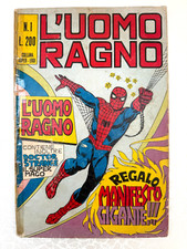 L'UOMO RAGNO #1 Editoriale Corno - prima edizione originale 1970 NO BUSTA*