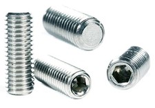 Flat Point Grub Screws Hexagon Socket Zinc Steel Set Screw M3 M4 M5 M6 M8 M10