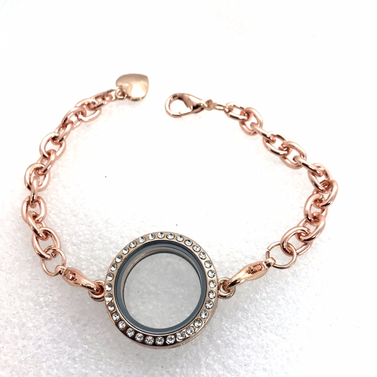 Floating charm cheap locket bracelet
