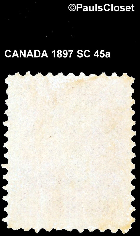CANADÁ 1897 SC45a Reina Victoria Rosa Opaca 10¢ Impresión Ottawa MNH OG FINO Foto 2 de 2