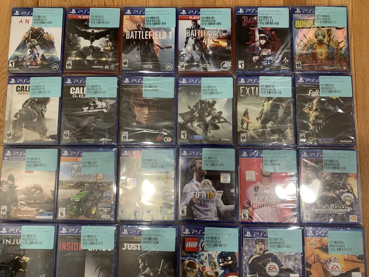 プレ4 PS4 Game Lot 37 Brand New Sealed W Box Protectors No Duplicates