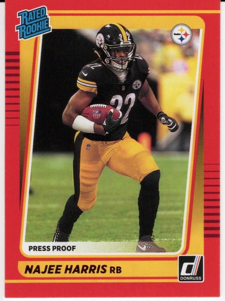 2021 Panini Donruss - Rated Rookie Najee Harris #259 Press Proof Red (RC)