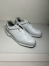 NEW Mens FootJoy Pro|SL FTF Carbon spike less Golf Shoes White w/Black 14M 53079