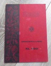 Kramer Schlepper KL400 Ersatzteilliste 