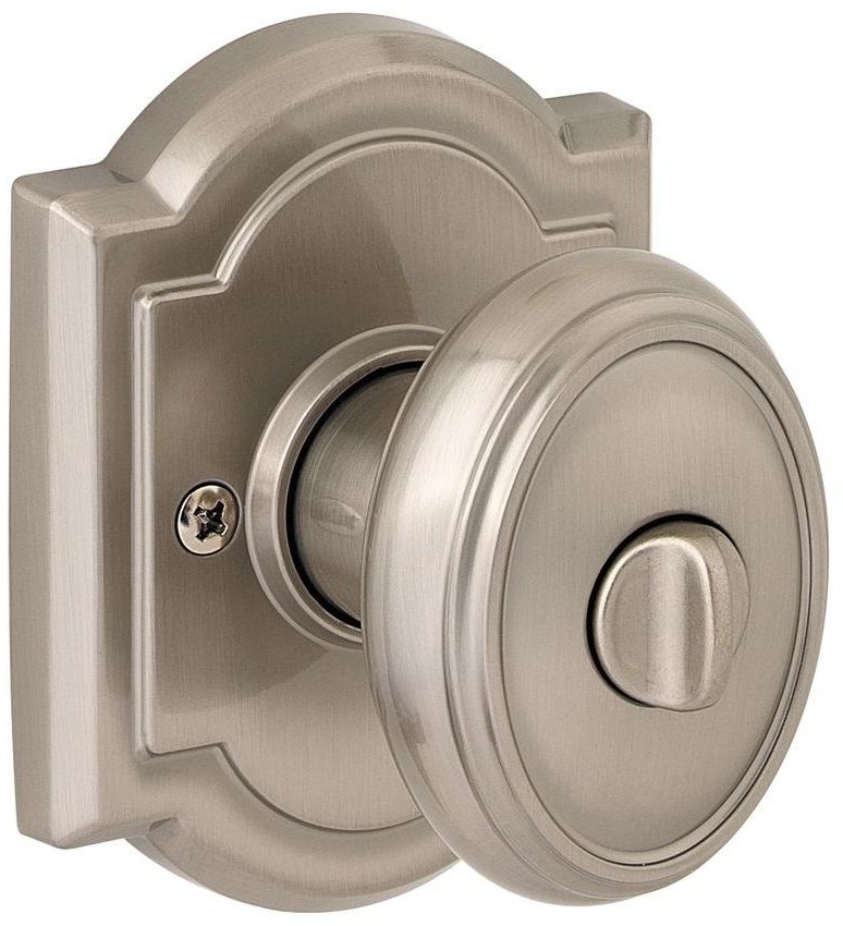 Privacy Door Knob Solid Zinc Locked Unlocked Turn Button Inside Bed Bath Room-image