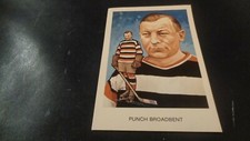 1983 Hockey Hall of Fame Postcard #A-2 Punch Broadbent - Ottawa Senators - EX