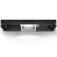 280CFM Under Cabinet Range Hood 36 inch Kitchen Vent Black Painted w/LED New