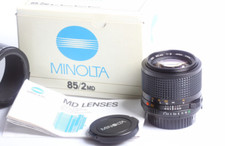 Minolta MD 85mm 1:2 Portrait 2/85 Lens