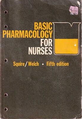 Grundlegende Pharmakologie für Krankenschwestern - Knappe / Welch - 5. Auflage 1973