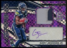 Gary Jennings Jr 2019 Spectra Aspiring Rookie Patch Auto Neon Purple RC RPA /35