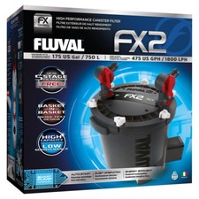 Fluval FX2 Außenfilter für Aquarien bis 750l, 1.800l/h, leise, kompakt