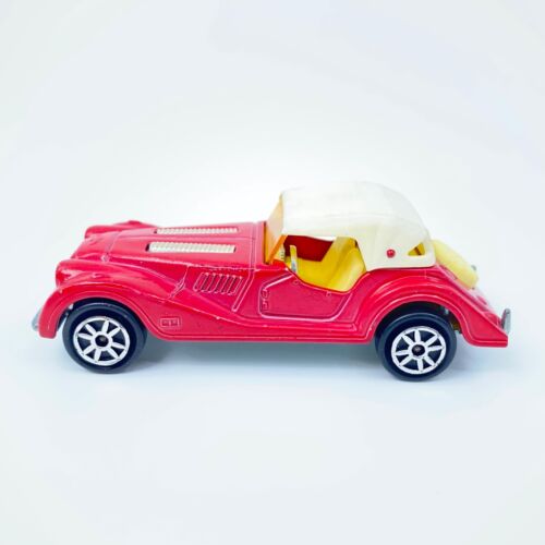 Vintage Majorette #261 Morgan Convertible Roadster Red White 1:50 France - Picture 8 of 13