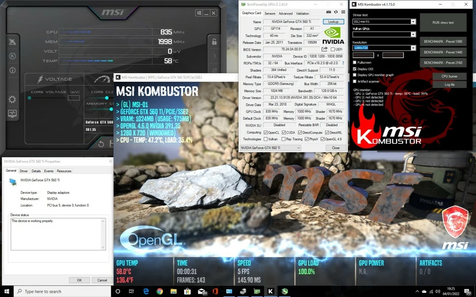 KFA2 Nvidia GeForce GTX 560Ti 1gb 560 Ti GPU Graphics Video Gaming Card (ref 1) - Image 2 of 4