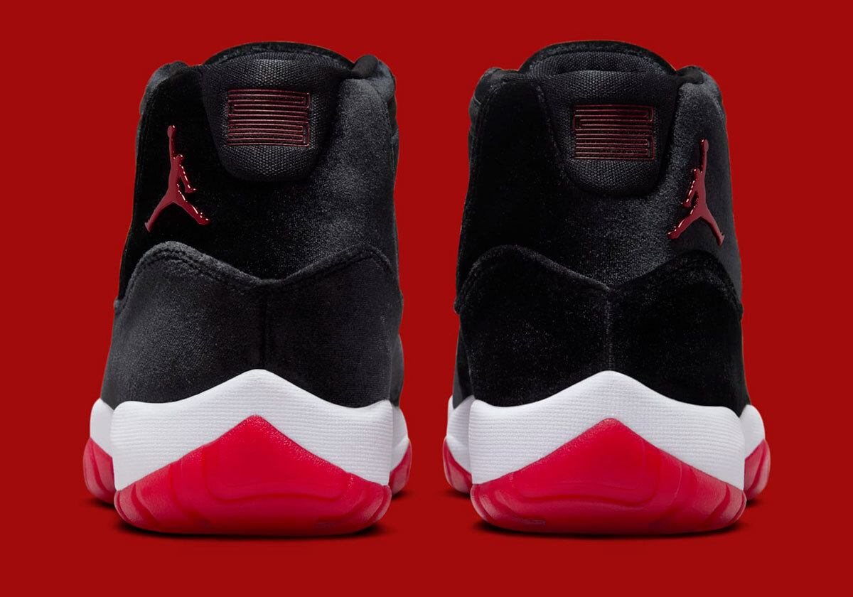 Nike Air Jordan 11 Retro Bred Velvet Black Gym Red DB5457-061 8.5
