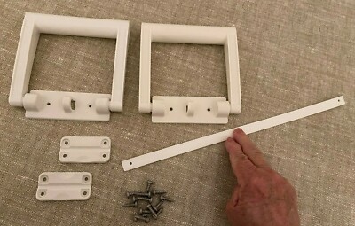 White IGLOO ice chest HANDLES HINGES replacement pieces sets - hardware included