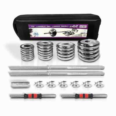 New Totall 110LB Dumbells Pair Gym Weight Dumbbell Body Building Free Weight Set