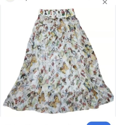 CHRISTIAN DIOR NWT John Galliano RARE ELEGANT 100% Silk Skirt Sz  