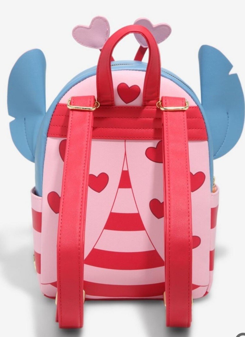 NWT Her Universe Disney Lilo and Stitch Lovebug Valentine Hearts Backpack Her Universe Disney Lilo & Stitch Lovebug Mini Backpack and  main image 4