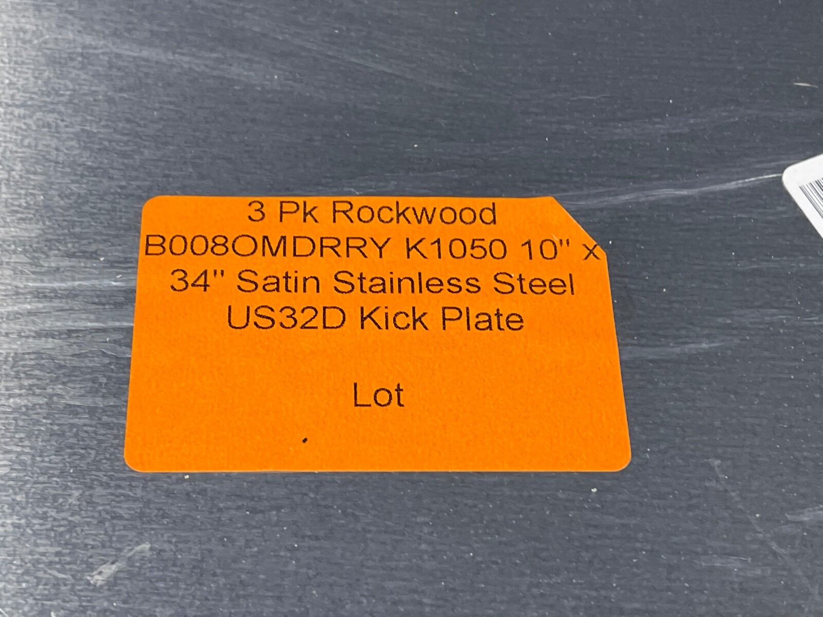 3 Pk Rockwood B008OMDRRY K1050 10" x 34" Satin Stainless Steel US32D