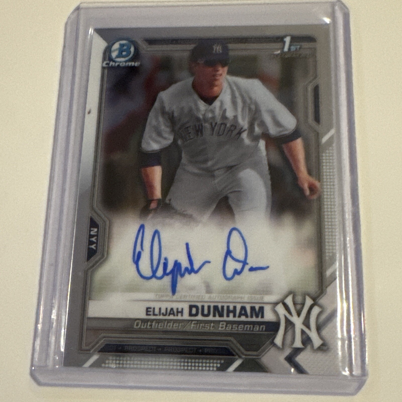 2021 Bowman Chrome Elijah Dunham 1st Bowman Auto