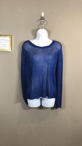 AIKO Electric Blue Open Back Knit Sweater NWT - Picture 1 of 7