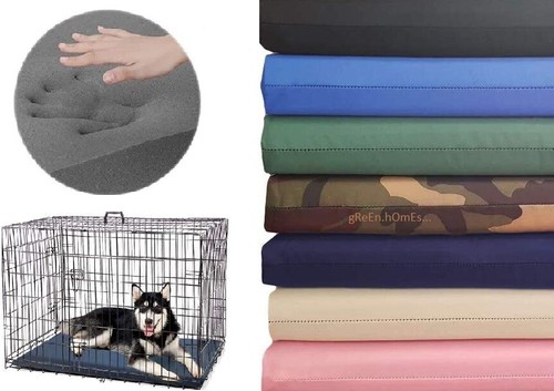 Dog Mattress Bed Cat Bed Mat Waterproof For Cage Crate Pad Zipped Washable Cover - Picture 40 of 80