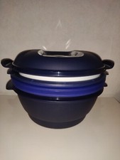 Tupperware, Micro-CombiGourmet 3 L, Blu, Microonde, Vaporiera, Ricette, Nuovo
