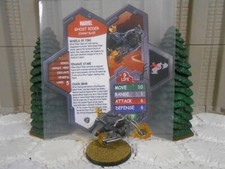 Heroscape Personalizzato Ghost Rider Card & Fig con Slv Marvel Thunderbolts Defenders 
