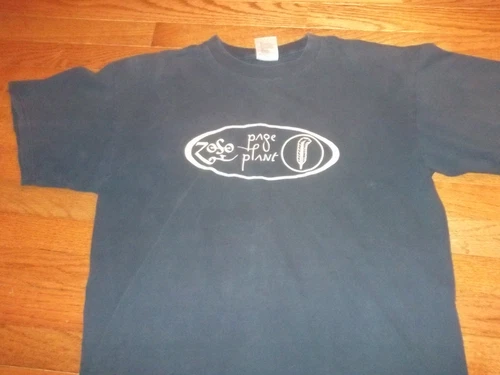 PAGE & PLANT rare concert tour shirt XL Led Zep 1990s vintage concert t-shirt, vintage, size XL, single stitch, B+ condition