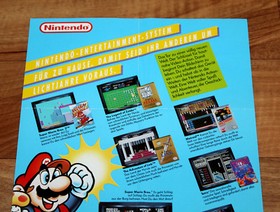 1990 NES GB Ad Flyer Mini Poster Super Mario Bros. 2 Metroid Zelda Pin Bot Golf