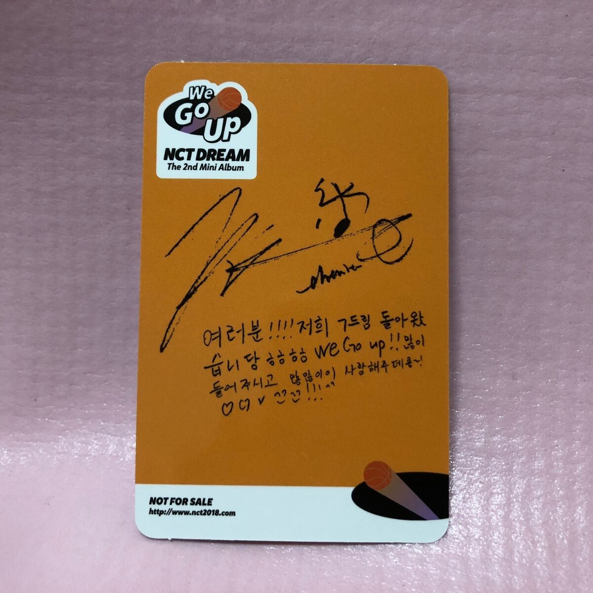 NCT Dream Official PHOTOCARD / CREW Card 2nd Mini Album WE
