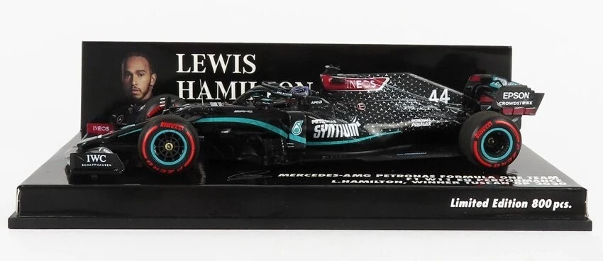 Minichamps 410200944 Mercedes W11 Winner Tuscan GP 2020 Lewis Hamilton 1/43. - Immagine 2 di 4