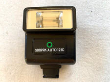 Sunpak Auto 121C Camera Flash for Pentax- Tested