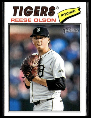 #ad 2026 Topps Heritage 71 Reese Olson Detroit Tigers Short Print SP $3.99