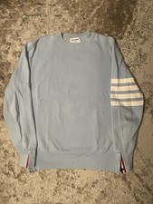 Thom Browne Four Bar Sweater Japan Label Baby Blue Rare Retail 1050