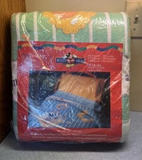 Mickey For Kids Time For Tea Vintage Twin/Full Blanket 72” X 90” Made In USA NOS