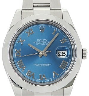 ROLEX Datejust 2 116300 Automatic 41mm Blue Dial Men's Watch Steel