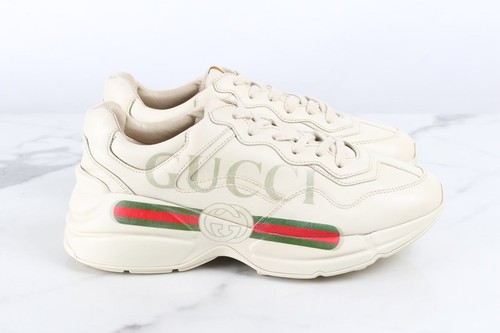 Gucci Web Logo Laiton Sneakers 36.5 72051480 - Picture 5 of 7