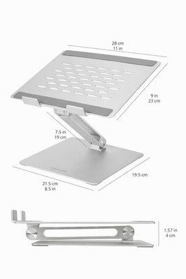 Amazon Basics Verstellbarer ergonomischer Laptopständer mit Wärmeabzug