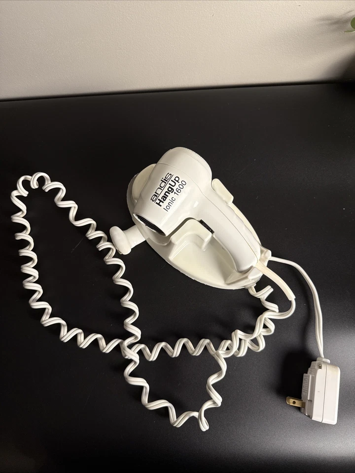 VTG RARE And is HangUp Ionic Hair Dryer 1600 Watts Wall Mount GUC Minor Flaws - Image 2 of 4