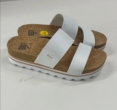Reef Sandals Women's 10 Cushion Vista Hi Cloud Slip On White NON SLIP Comfy NEW!