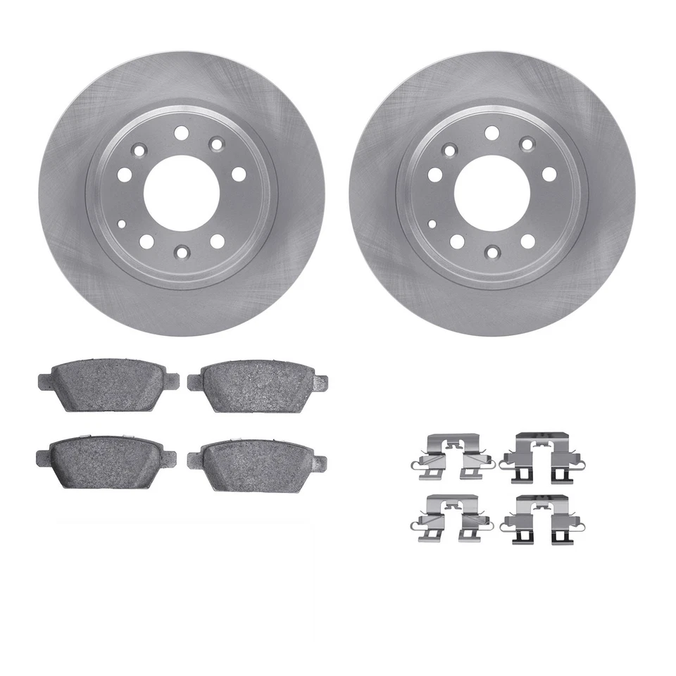 For Ford Fusion 2006-2012 R1 Concepts WDWH1-54098 Rear Brake Kit w Ceramic Pads Foto 2 de 3