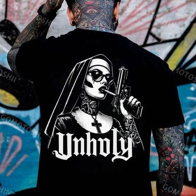 UNHOLY Gangster Nun, BAD GIRL, GOD tshirt , hoodie, gift for her, him